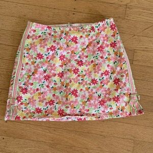 Lilly Pulitzer retired floral print girls size 12 skirt with built in shorts